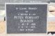Bowker, Peter Robsart headstone